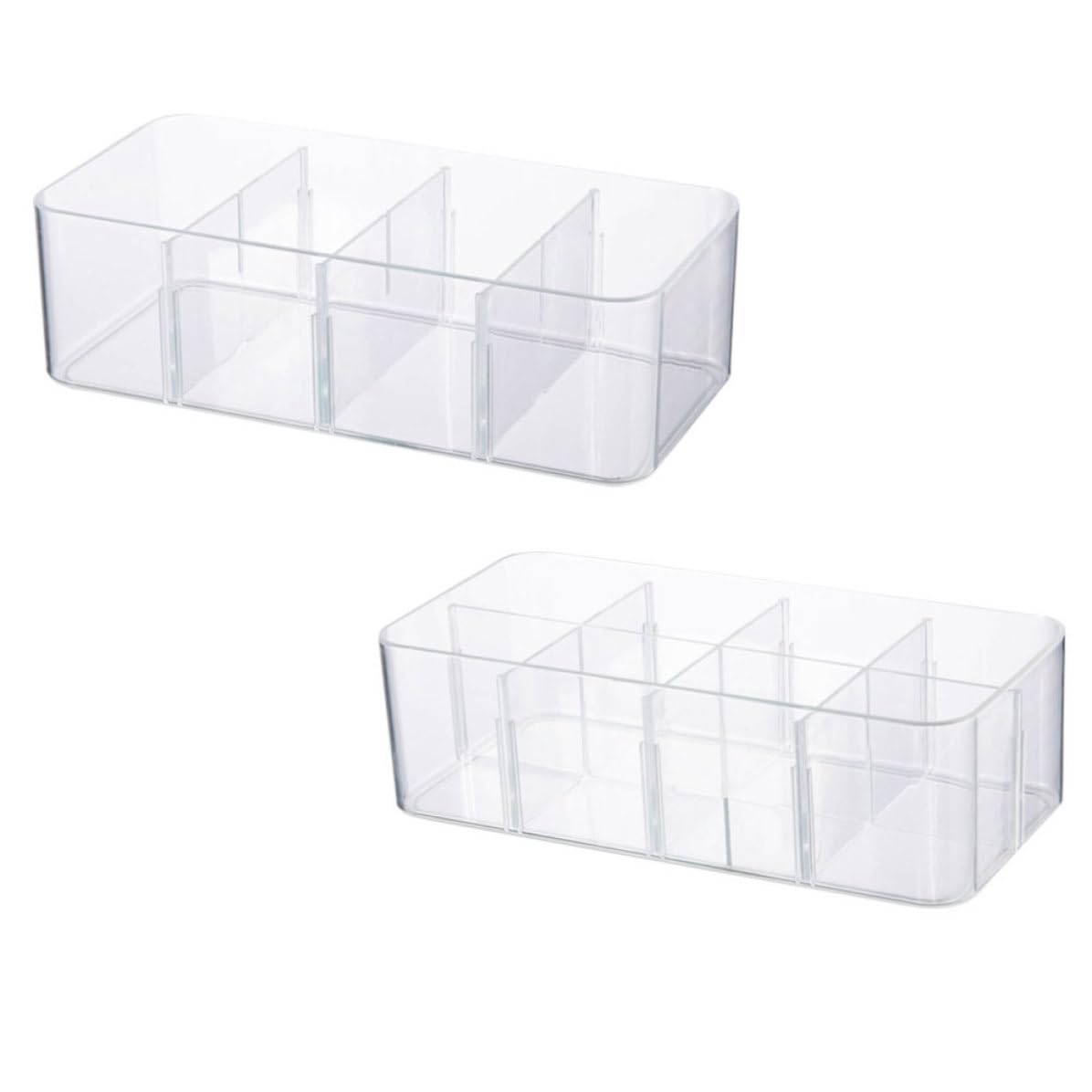 Boîte de rangement vêtements SECFOU 2 pièces en PS à compartiments