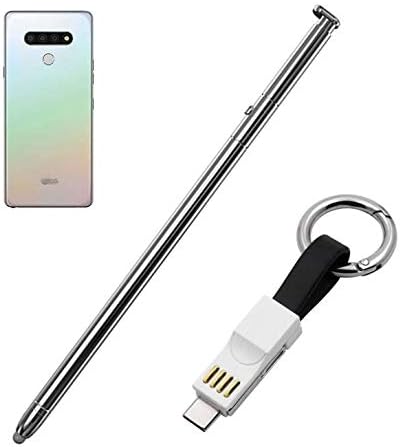 Stylo 6 Stylus Replacement Stylus Pen for LG Stylo 6 LMQ730TM LM-Q730TM + USB to Type-C Adapter(for White Phone)