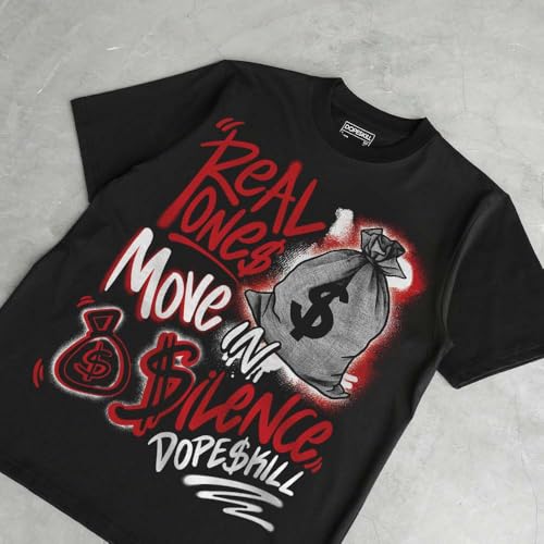 Image of DopeSkill Graphic Tee Streetwear Hip Hop Hypebeast Unisex T-Shirt Sneaker Colour Matching Shirts Inspired Motivation Quotes