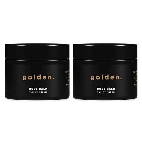 Golden Grooming Co. Bálsamo corporal para hombre, bálsamo reparador intenso para piel extra seca, fórmula hidratante derivada de forma natural,