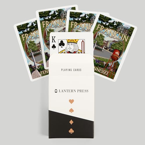 Baraja de póker tamaño estándar 52 cartas Lantern Press miniatura 6