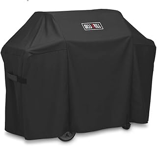 DallasCover 7130 Grill Cover Fits Weber Genesis II 3 Burner Grill and Genesis 300 Series Grills (Compared to 7130),58 x 44.5-Inch Heavy Duty Waterproof & Weather Resistant Outdoor Barbeque Grill Cover