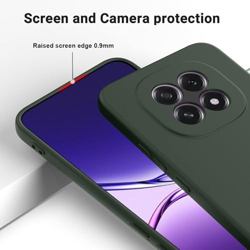 Image of Back Cover for Oppo F29 5G / F29 Pro 5G | Full Camera Protection | Premium Liquid Silicon Case | Flexible Bumper Case for Oppo F29 5G / F29 Pro 5G (Military Green)