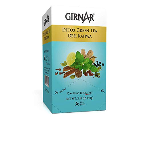 Girnar Green Tea, Desi Kahwa, 36 Tea Bags (Pack Of 2), 0.09 Kg
