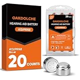 OAKDOLCHE Hearing Aid Batteries Size 13,20 Count,Mercury Free Zinc-Air Batteries,1.45 Volt Long Lasting & Easy to Open