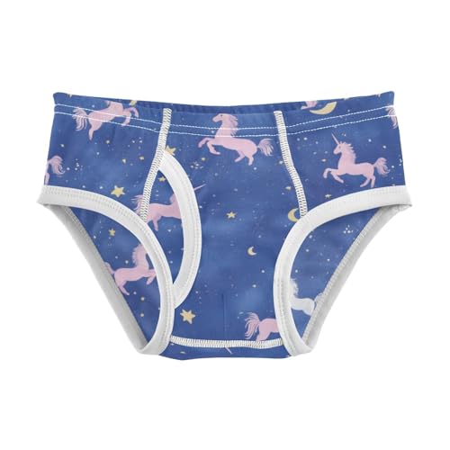Wusikd Cartoon Unicorns Boys' Underwear Cotton Flying Sky Boys Briefs Soft Toddler Underwear 2T