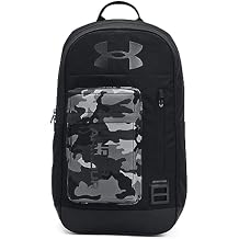 Under Armour unisex-adult Halftime Backpack, 007 Black / / Metallic Black, One Size Fits All