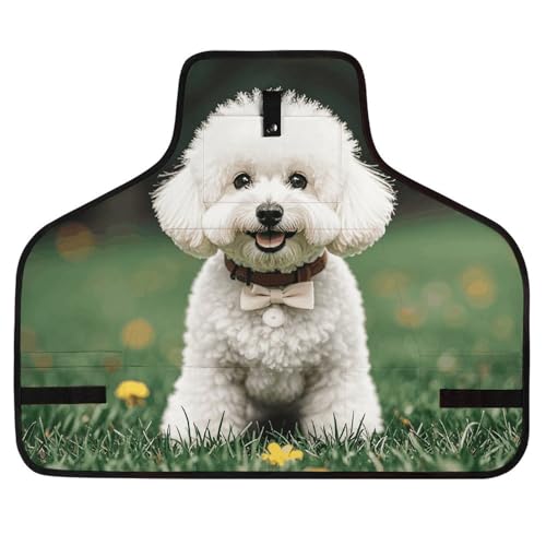Delantal de trabajo con diseño de perro Bichon Frise miniatura 1
