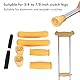 Krückenpolsterung, Krückenpolster für Achseln, Weiches Gummi-Handgriff-Unterarmpolster, Rutschfeste Spitze, Krückenpolster-Set, Krückenzubehör für Aluminium- und Holzkrücken