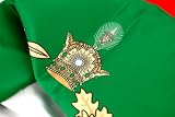 Real Persian Flag - Premium Soft Satin Flag of Iran - Lion & Sun with Crown of Shah - Double-Layered Satin Fabric (Large)