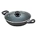 Prestige Omega Deluxe Non-Stick Kadhai | 2.4 litres | Black | Induction Base | Non-Stick Granite Finish | Scratch Resistant | Dishwasher Safe | Metal Spoon Friendly