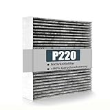Aktivkohlefilter Dunstabzugshaube für Oranier P220 / PAK220 / 9209 20/21/22/23 Kompatibel mit Oranier KFA 9969 KFL 2092 KFL 2094 KXI 1062 KXI 1082 KXI 1092 (220x220x50mm)