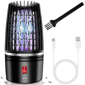 Insektenvernichter Elektrisch 2 Stück, Mückenlampe Mit UV Licht, Plug-in-Blaulicht Insektenfalle Keine Giftigen Chemikalien, Tragbarer Fliegenfalle Innenbereich Für Küche, Schlafzimmer - Foto 14