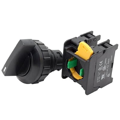 Alpinetech CS-30/LCS-30 Black 30mm Maintained Selector Switches, 3P or 2P (LCS30-3P 2NO)