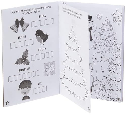 LND Gifts Christmas Book - 8 Mini Activity Books A6, Ideal for Christmas Activities for Kids - Perfect as Seasonal Party Bag Fillers, Xmas Stocking and Eve Box Fillers - Image 2