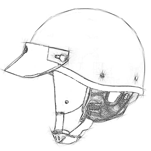 Woljay Retro Half Helmet Open Face helmets Bicycle Jet M