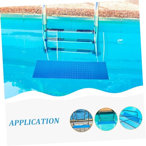 Tapete antideslizante para escalera de piscina azul miniatura 4