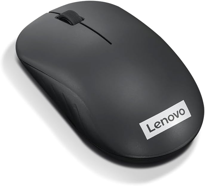 Lenovo 130 Wireless Compact Mouse, 1K DPI Optical sensor, 2.4GHz Wireless NanoUSB, 10m range, 3button(left,right,scroll) upto 3M left/right clicks, 10 month battery, Ambidextrous, Ergonomic GY51C12380