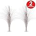 Beistle 2-Pack Metallic Spray Centerpiece, Shimmering Silver Decoration for New Years, Awards Night, & Birthday Parties, Table Decor for Events, 19”