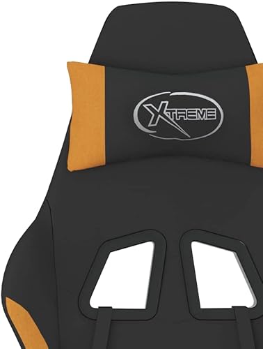 Miniatura 9 de Silla de oficina para juegos de masaje con tela reposapiés, silla de oficina de masaje, silla de escritorio ergonómica, giratoria y ajustable, silla