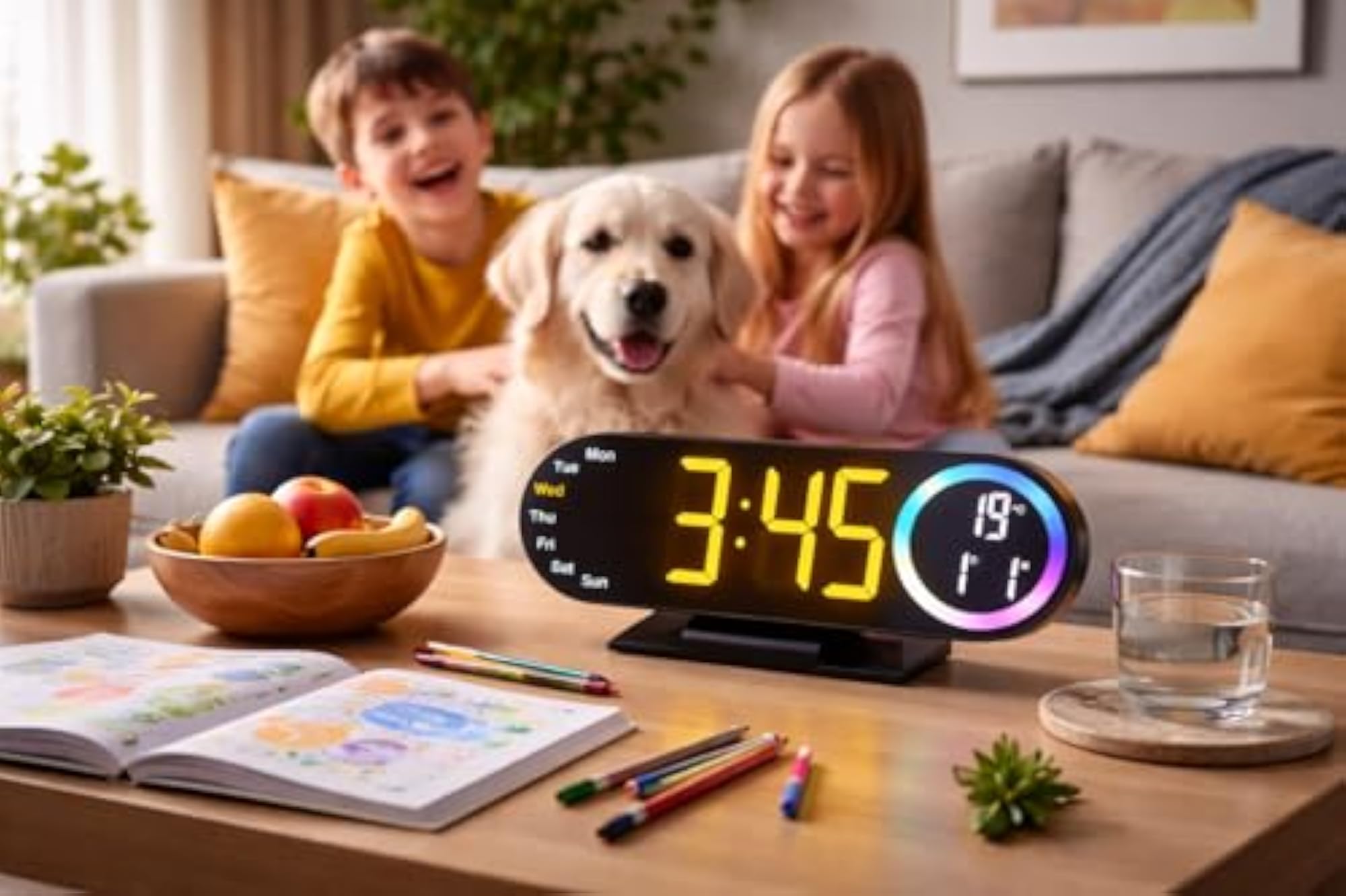 Stylish Digital Alarm Clock with LED Display