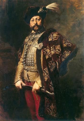 Tableau portrait de Géza Andrássy par Benczur impression sur toile 60x90cm