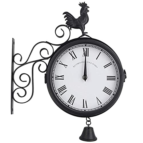 Horloge murale extérieure résistante aux intempéries avec cloches numériques précises - 2