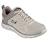 Skechers Men's Track-SYNTAC Sneaker, Taupe Leather Mesh Trim, 9 UK #1