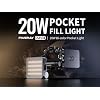 Zhiyun FIVERAY M20 Combo 20W Çift Renkli Cep Dolgulu Işık 2700K-6500K Kamera Üzeri Taşınabilir Video Aydınlatması Tiktok/YouTube Canlı Yayın Portre Çekim Stüdyo Video İçin Manyetik Çekimi Desteği ile