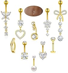 Gold Plated Belly Button Ring