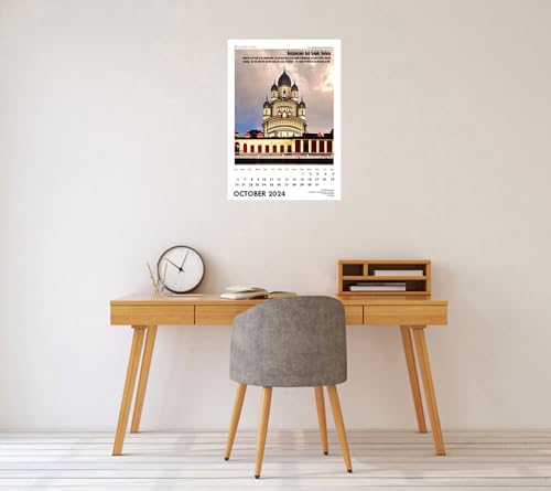 Image of Tallenge - Temples Of India - 2024 Wall Calendar - 12 x 17 Inches (Paper, Wall Calendar)