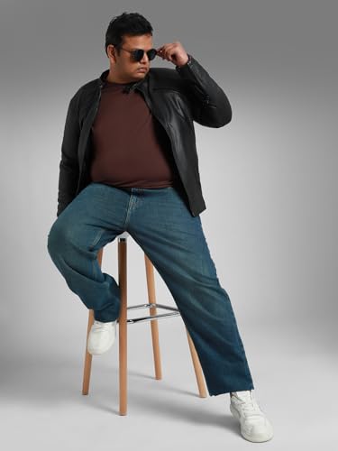 Image of HIGH STAR Men's Mid Rise Straight Plus Jeans