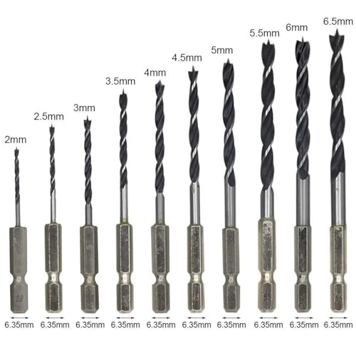Foret à trois pointes pour percer sans dévier avec sa mèche de 2.5mm - 6