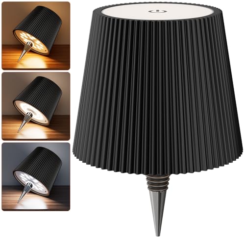 Nulmvic Lampada per Bottiglia LED Ricaricabile - 5200mAh Lampada da Tavolo Senza Fili Dimmerabile 3...