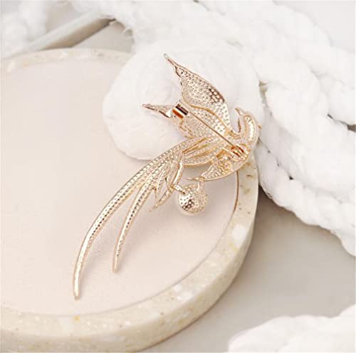 Image of Crystal Colorful Phoenix Brooch Cute Rhinestone Animal Peacock Lapel Pin Chinese Style Jewelry for Women Ladies Clothing Accessories Gift