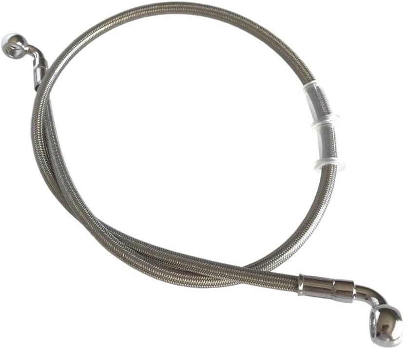 Motorbike Hoses Dirt Bike Braided Steel Hydraulic Reinforce Brake Line 90° - 90° Motorcycle 400Mm to 2200Mm Clutch Oil Hose Tube