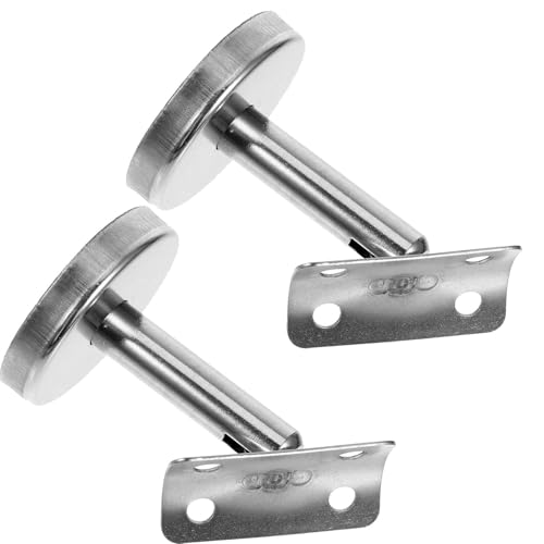 Vaguelly 2 Pièces Support Main Courante Acier Inoxydable Fixation Murale Droite pour Escalier...