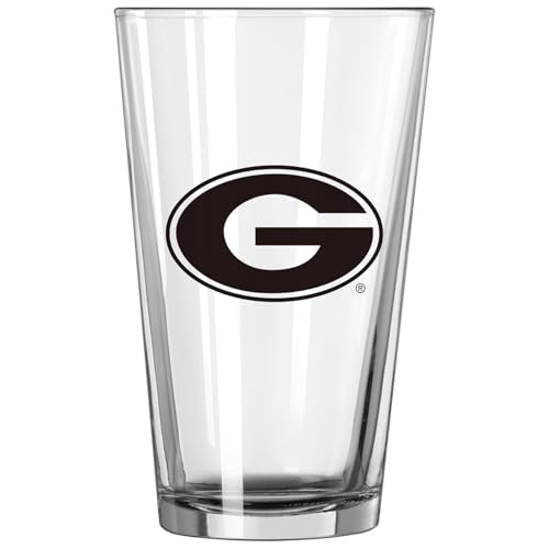 Image of Logo Brands NCAA 16 oz Pint Glass - Durable Glass With Bold Team Color- Chip-Resistant Rim Drinkware For Fans, Tailgates, Home Bars & Everyday Use