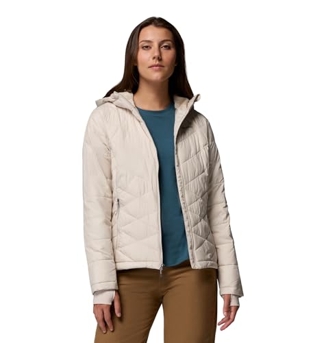 Image of Columbia Women's Omni-Heat Reflective Heavenly Hooded Hiking & Trekking Down Standard Length Jacket