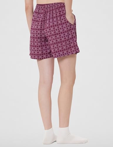 Image of Van Heusen Women's Cotton Lounge Shorts | Lightweight | Breathable Cotton | Relaxed fit | Printed | Comfortable Everyday Wear | Style 55501|Available in Pack of 1 & 2