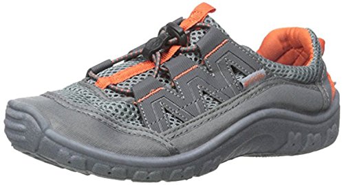 Northside Kid's Brille II Summer Water Shoe, Charcoal/Orange, 7 M US Toddler; with a Waterproof Wet Dry Bag