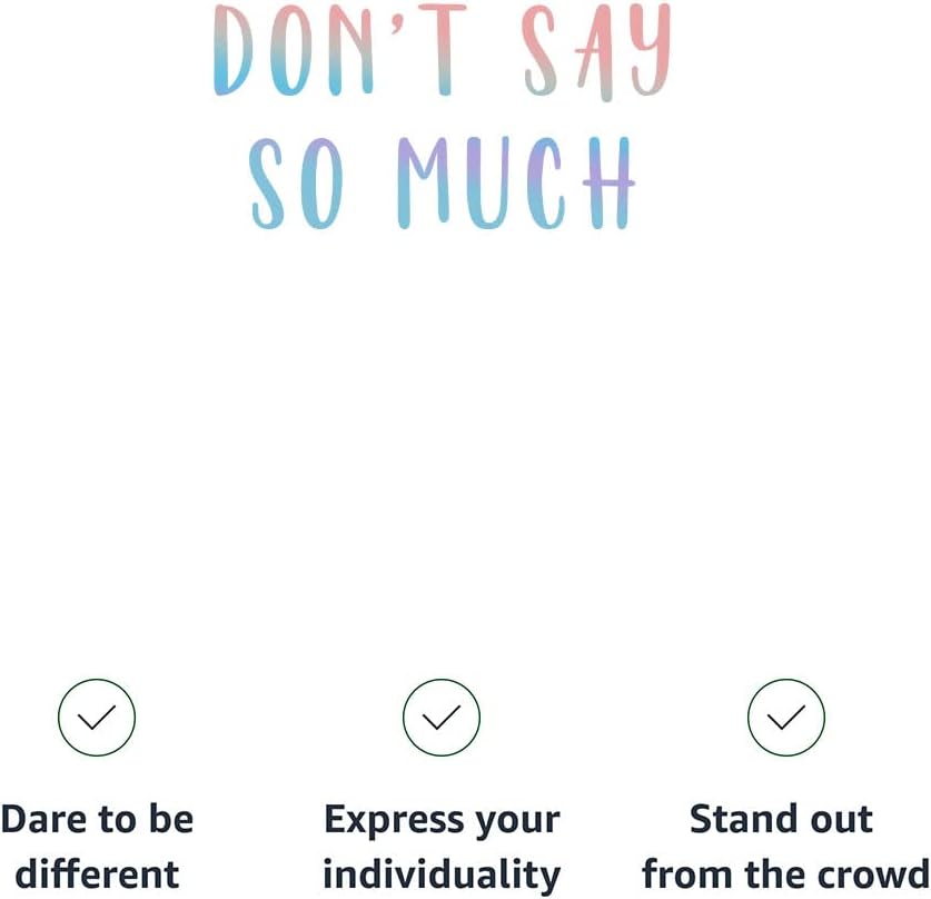 Don't Say So Much Kids' Baseball T-Shirt - Word Art 3/4 Sleeve T-Shirt - Unique Baseball Tee