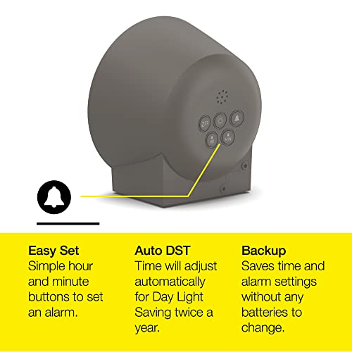 Nonstop Alarm Clock And Charging Station. 2X Usb Outlets And Dimmable Display. Backed By Award Winning Design. Dark Wood - Featured In Hotels Across The United States. #TOP4