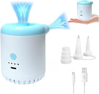 PPXIA Elektrische Luftpumpe Tragbare Kompakte Mini Pumpe, Elektrische Kleine Camping Pumpe Wiederaufladbare Matratzenpumpe...