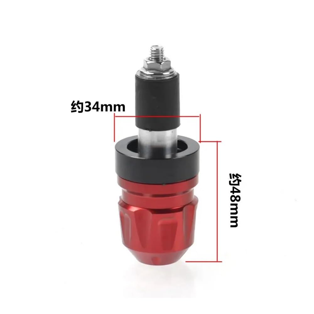 PER Aprilia RS660 2020-2023 CNC Moto Manubrio Terminale Peso Manopole Estremità Tappo Anti Vibrazione(Black Sliver)