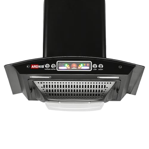 Image of 1200 m /hr Wall Mounted Kitchen Chimney (ARC 60,Boat Shape Filters, 7 Years Motor Warranty) (ARC 60 - Push Button)