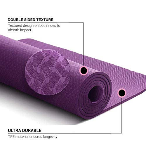 Image of IRIS Fitness Non Slip 6 mm TPE Yoga Mat for Hot Yoga Pilate Gymnastics