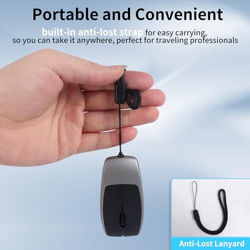 Mini ratón Bluetooth 2 en 1 con lector TF SRAYG recargable para ahorrar espacio 7
