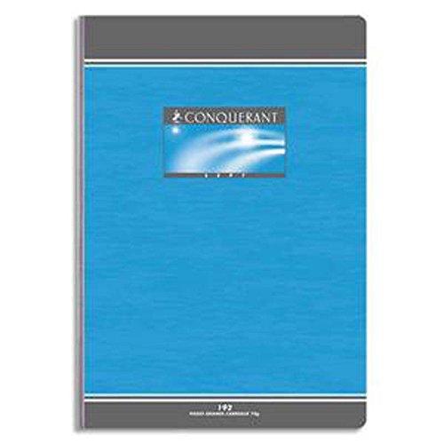 Lot de 5 Cahiers reliure brochure souple, Format 21 x 29,7 cm (A4), 192 pages, Quadrillé 5 x 5, papier 70g