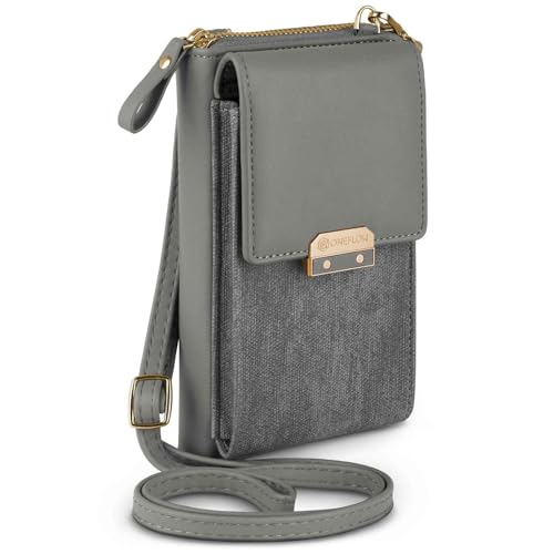 Étui Realme 14 Pro 5G avec bandoulière amovible et porte-monnaie Bliss Purse gris taupe